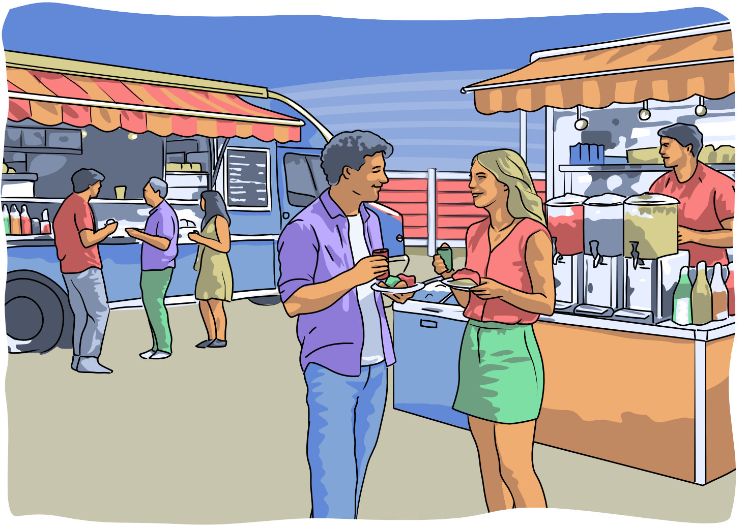 Repas champêtre à la broche façon Provençale